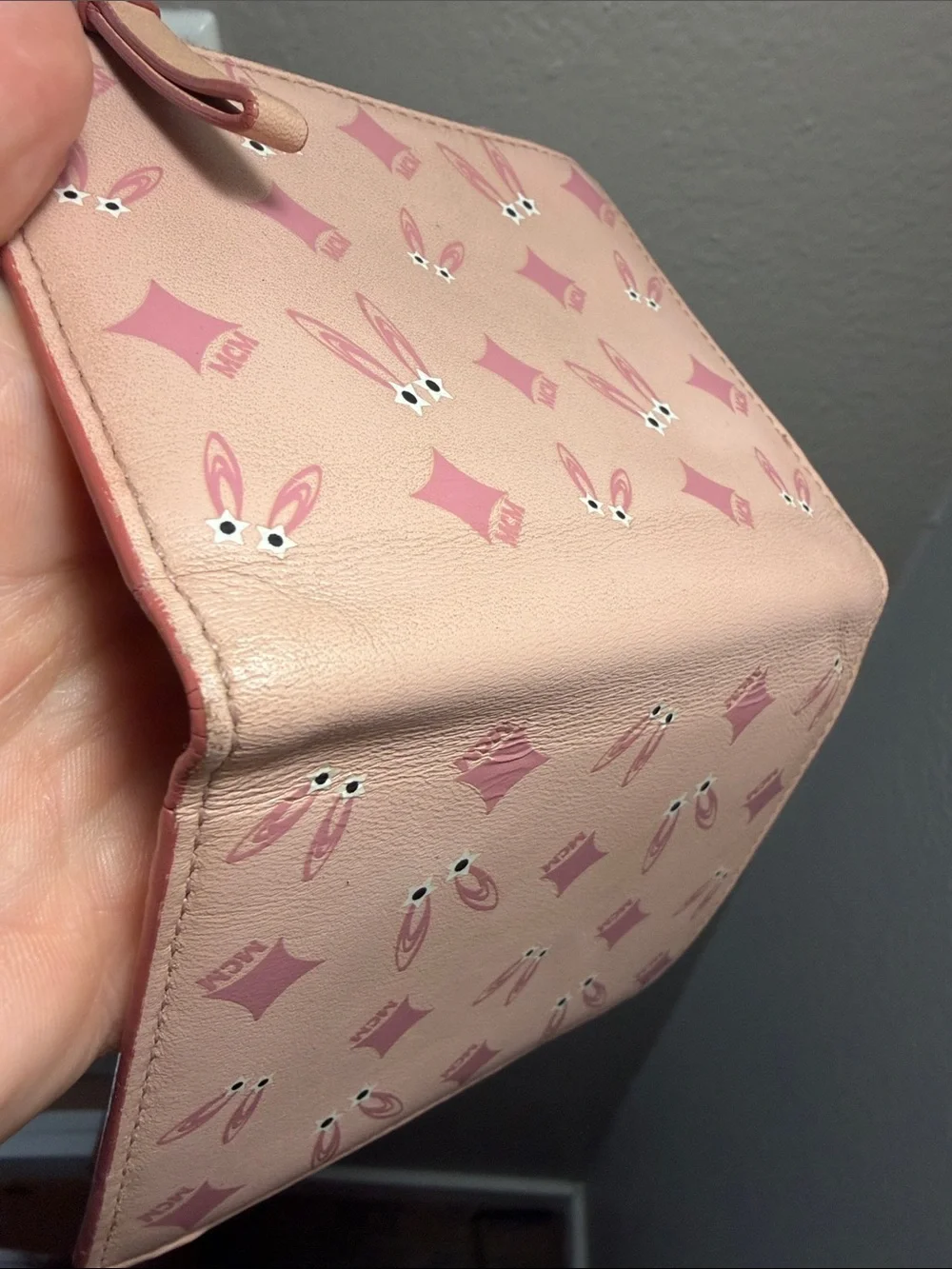 LIMITED EDITION MCM Pink Bunny Motif Wallet